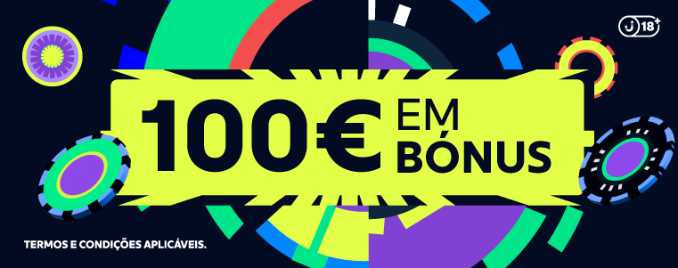 Oferta de 100€ em bónus de casino.